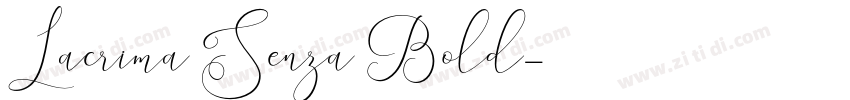 Lacrima Senza Bold字体转换